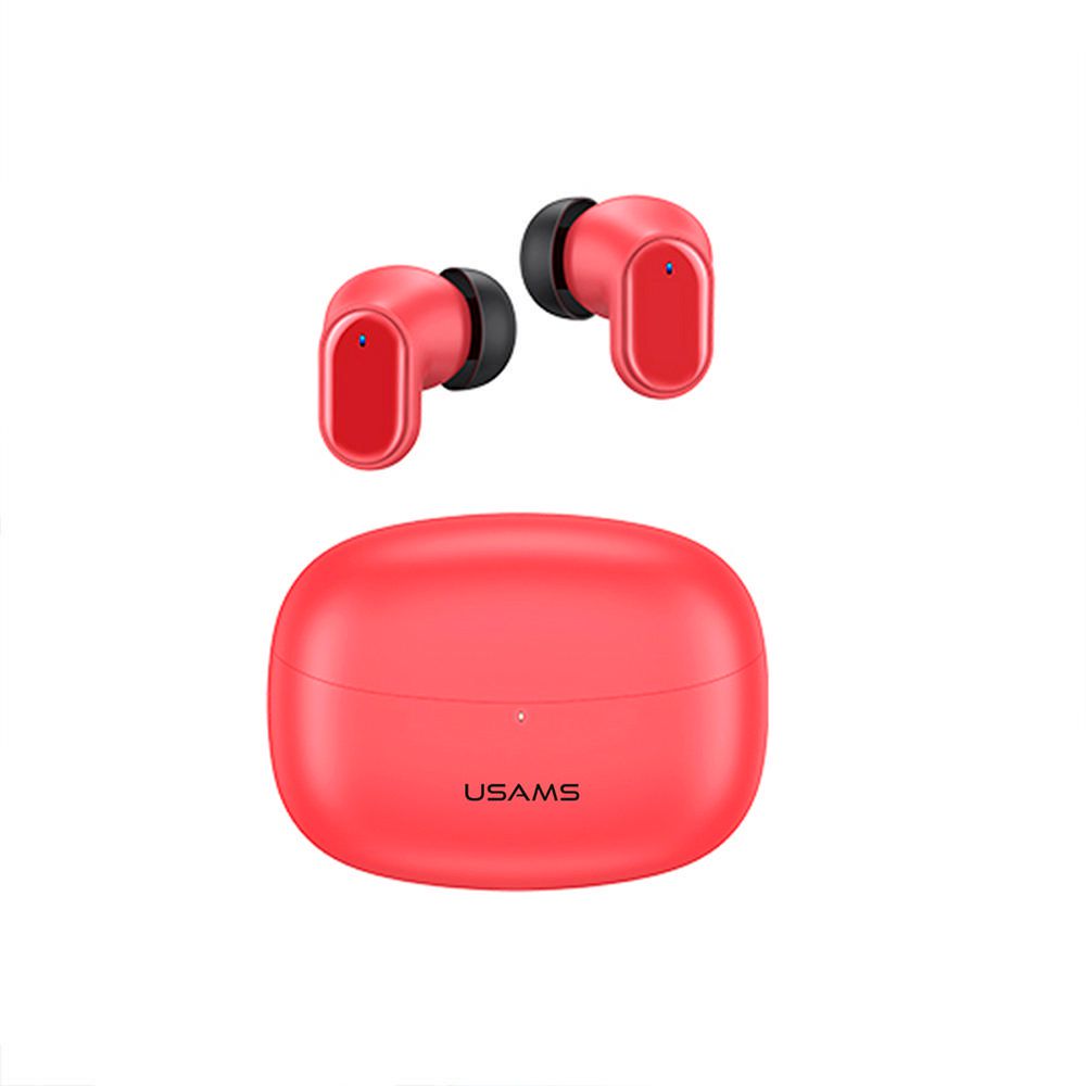 Audífonos Earbuds Usams US-BH11 Touch Inalámbrico Rojo