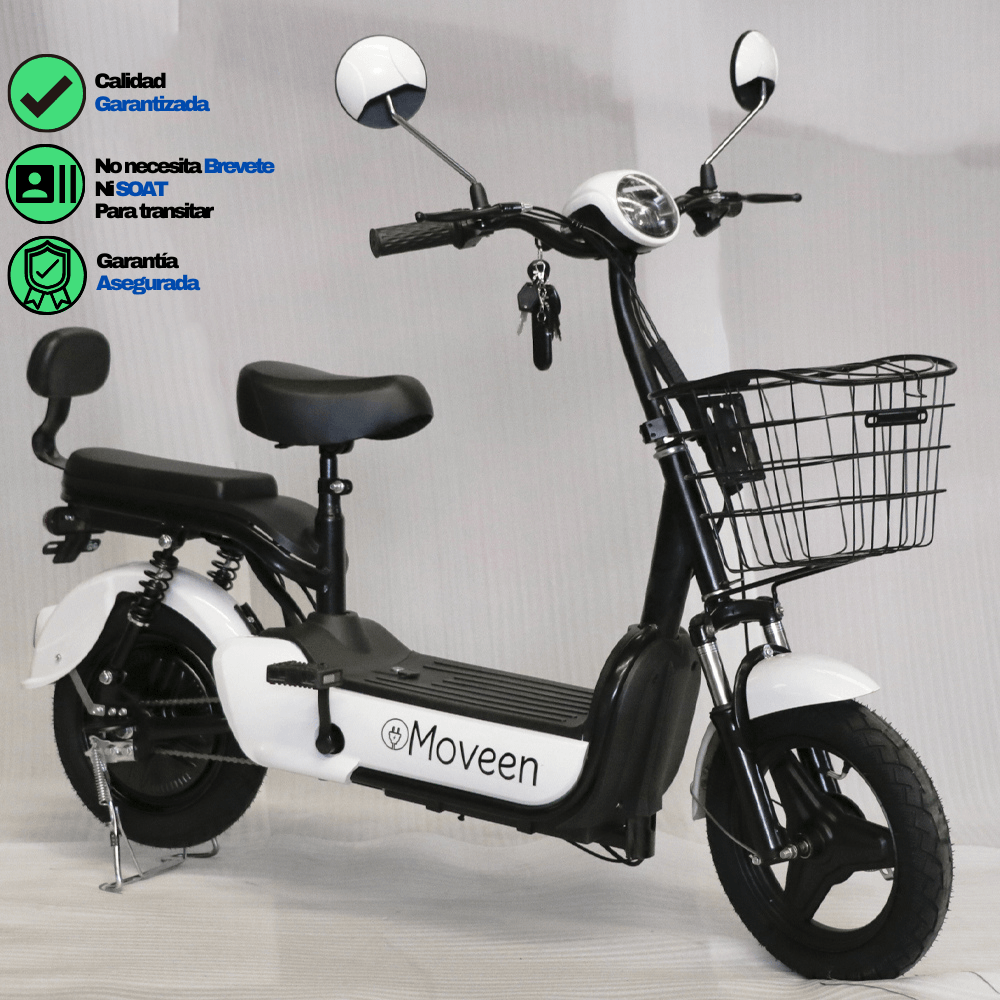 Bicimoto Eléctrica MOVEEN MED URBAN SPARK Blanco