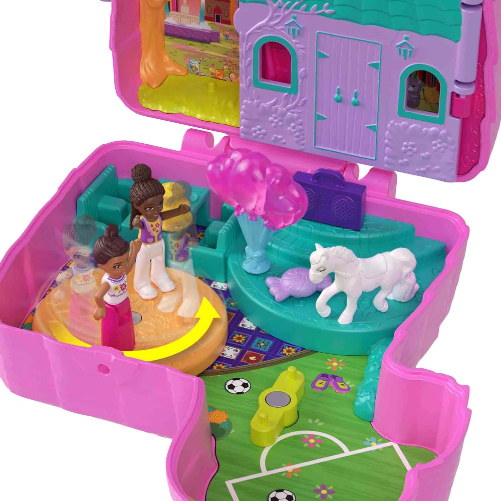 Polly Pocket Set de Juego Compacto Fiesta de Piñata para niñas de 4 años en adelante