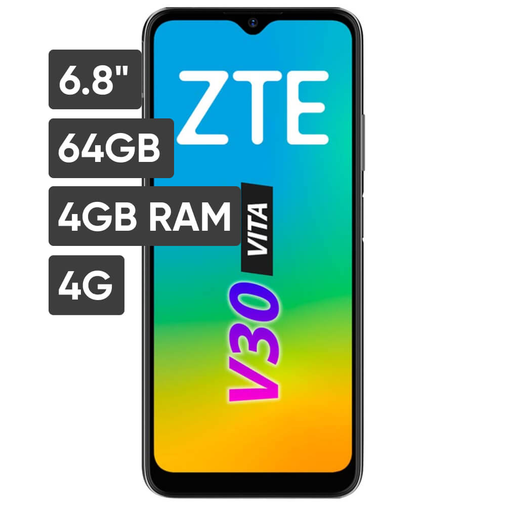 Smartphone ZTE BLADE V30 VITA 6.8" 4GB 64GB IA 48MP +5MP +2MP Negro