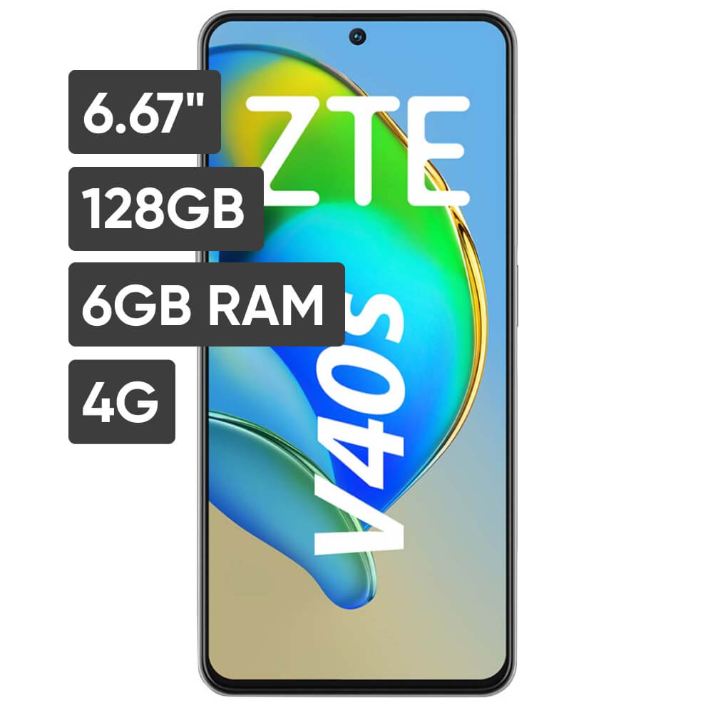 Smartphone ZTE BLADE V40s 6.67" 6GB 128GB IA 50MP +5MP +2MP Negro