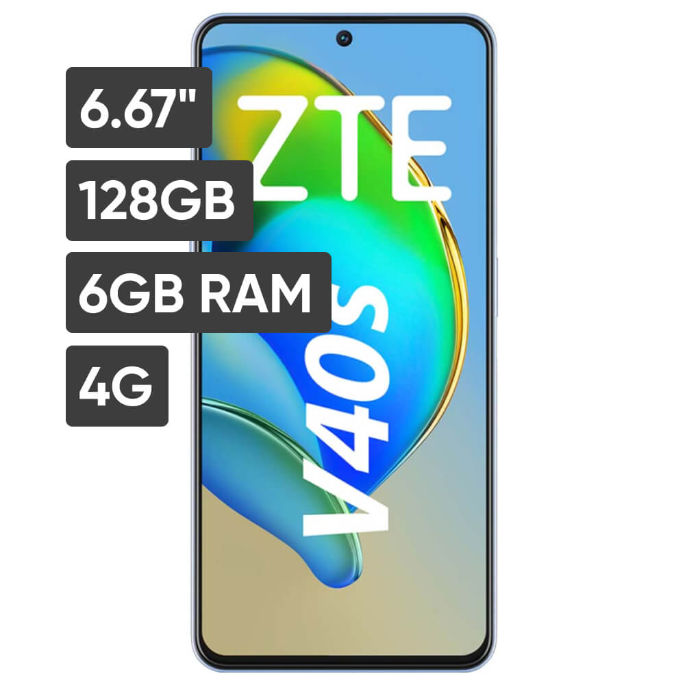 Smartphone ZTE BLADE V40s 6.67" 6GB 128GB IA 50MP +5MP +2MP Azul