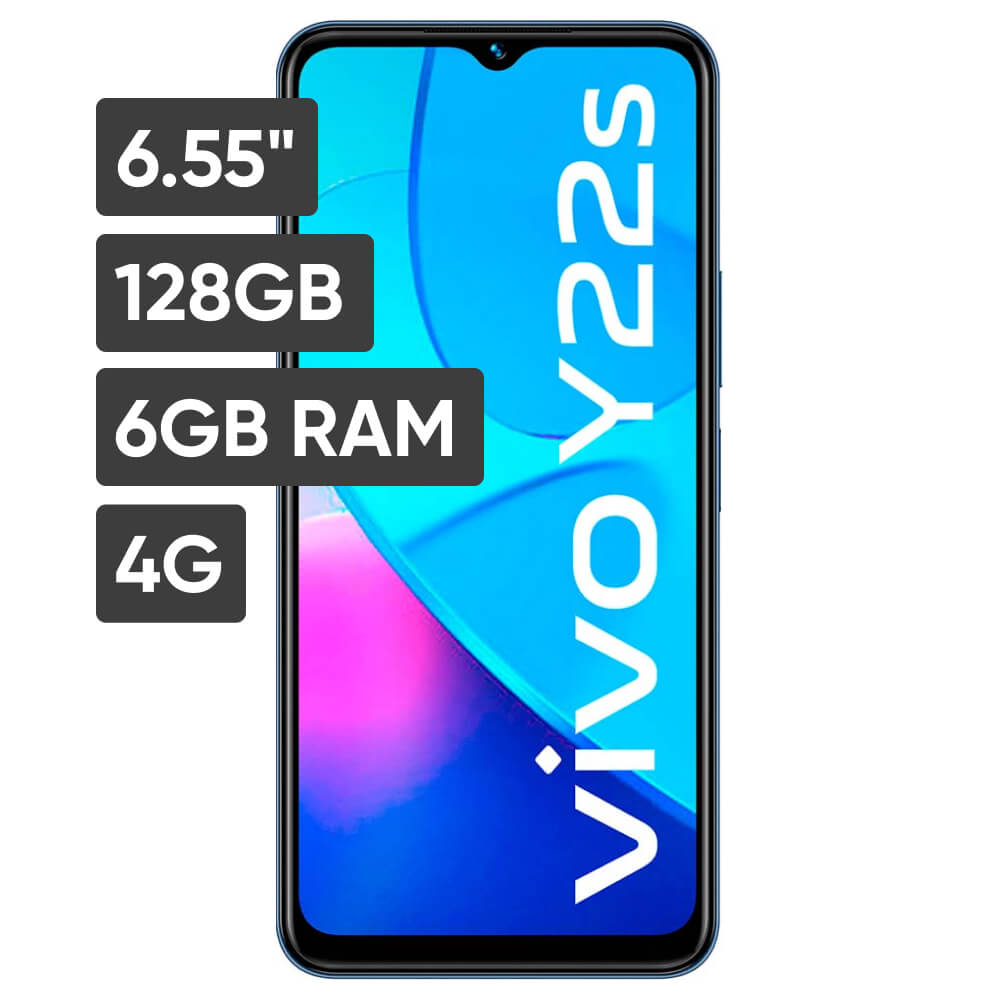 Smartphone VIVO VIVO Y22S 6.55" 6GB 128GB 50MP + 2MP Azul