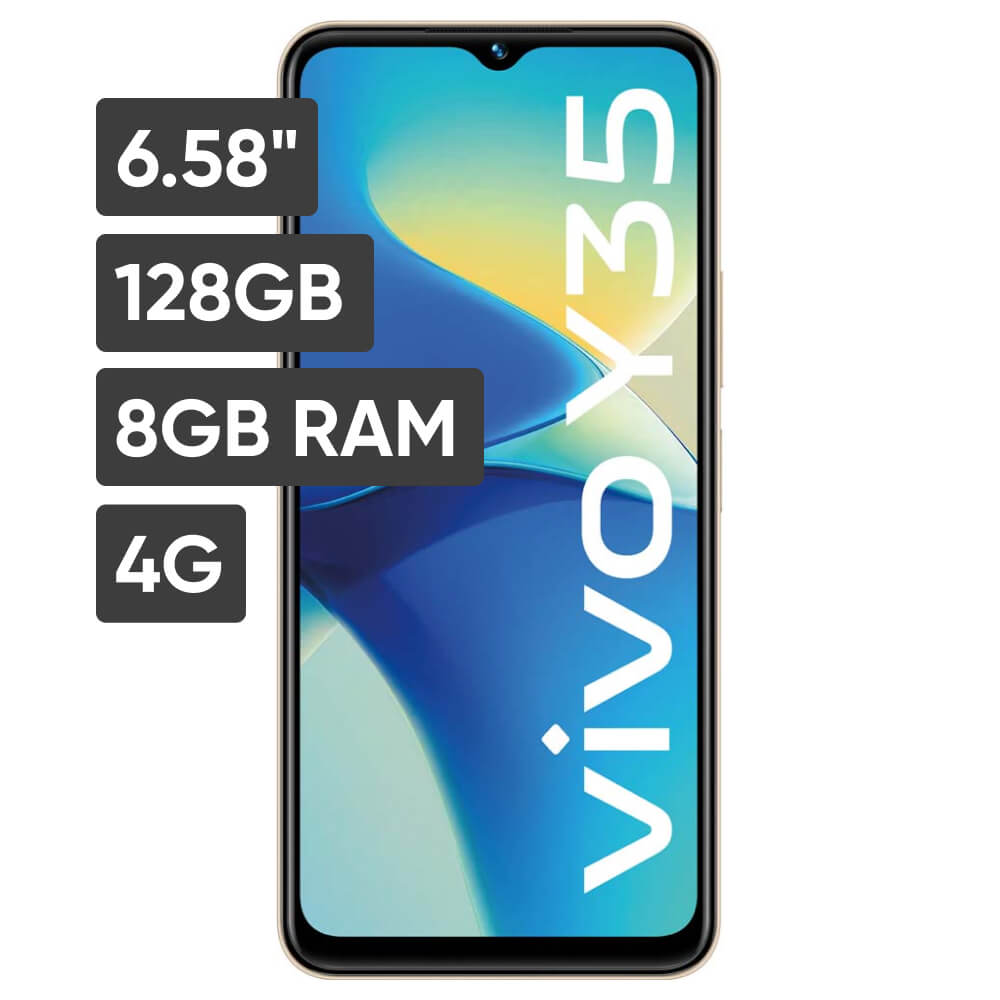 Smartphone VIVO VIVO Y35 6.58" 8GB 128GB 50MP + 2MP + 2MP Dorado
