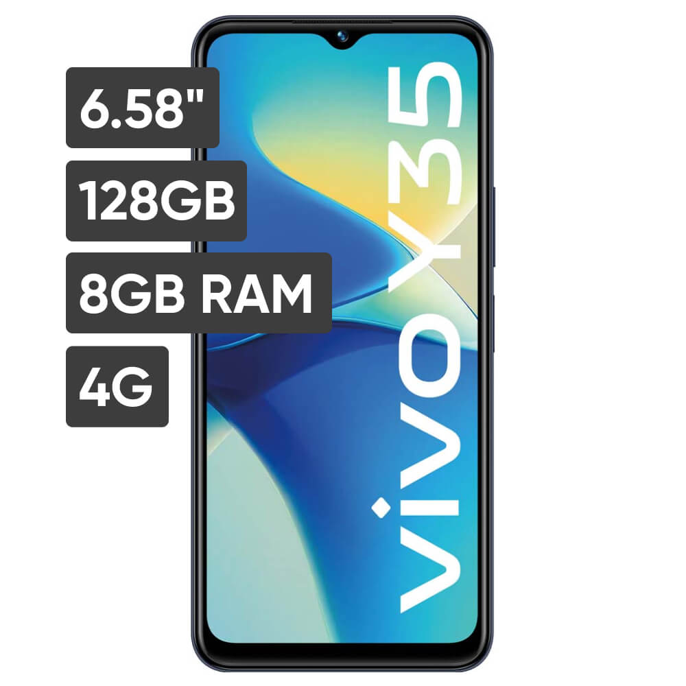 Smartphone VIVO VIVO Y35 6.58" 8GB 128GB 50MP + 2MP + 2MP Negro