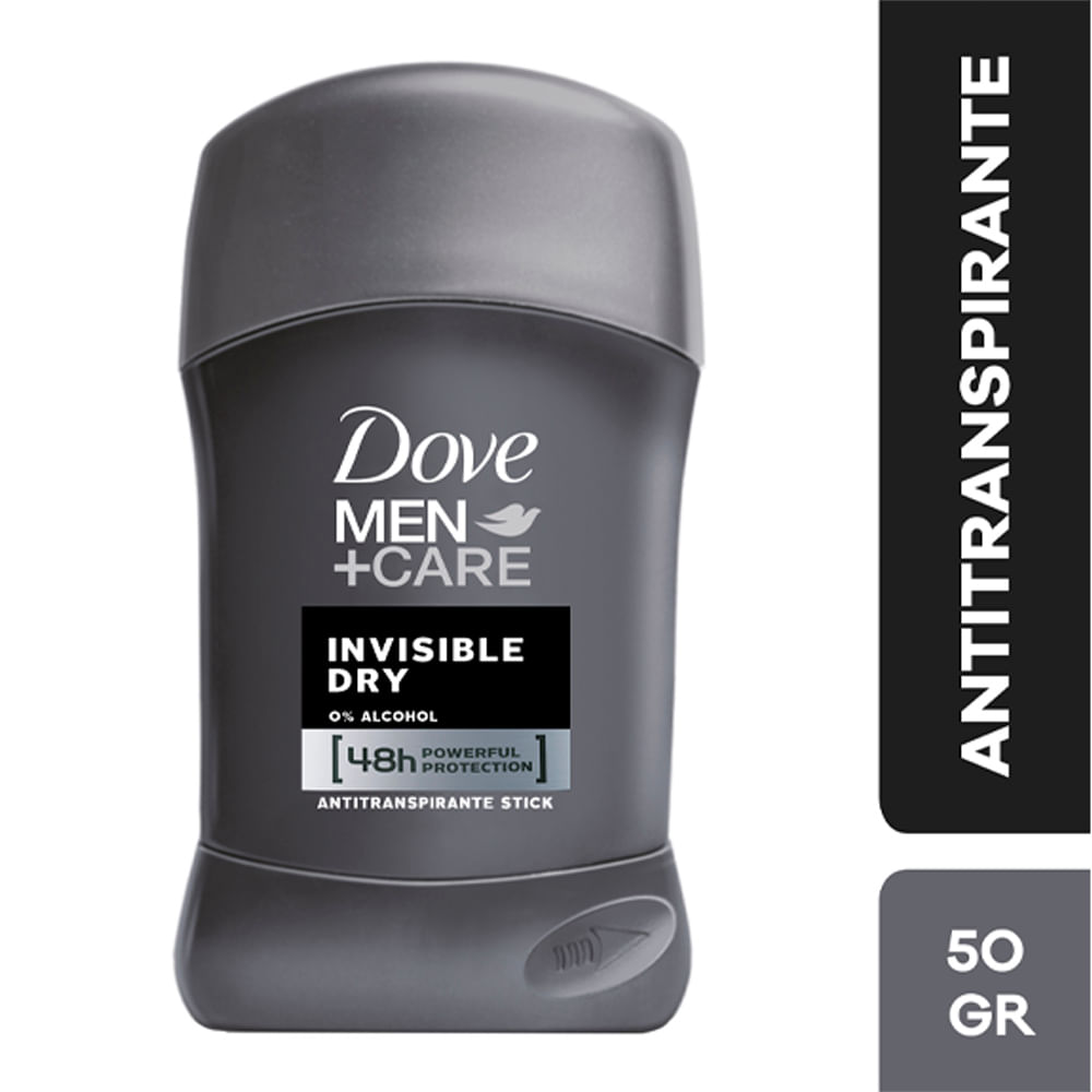 Desodorante para hombre en Barra para Hombre DOVE Invisible Dry Frasco 50g