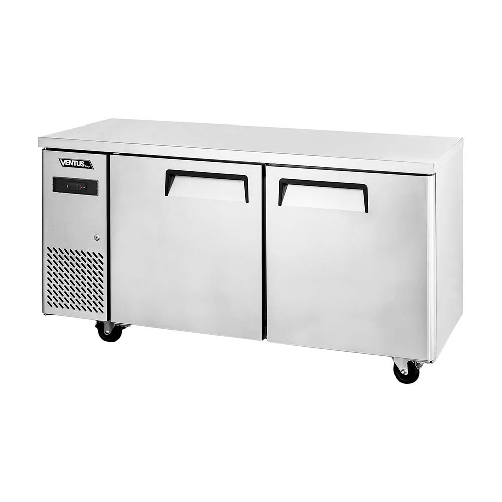 Mesón refrigeradora Ventus acero inox Vmr2ps-260 290l