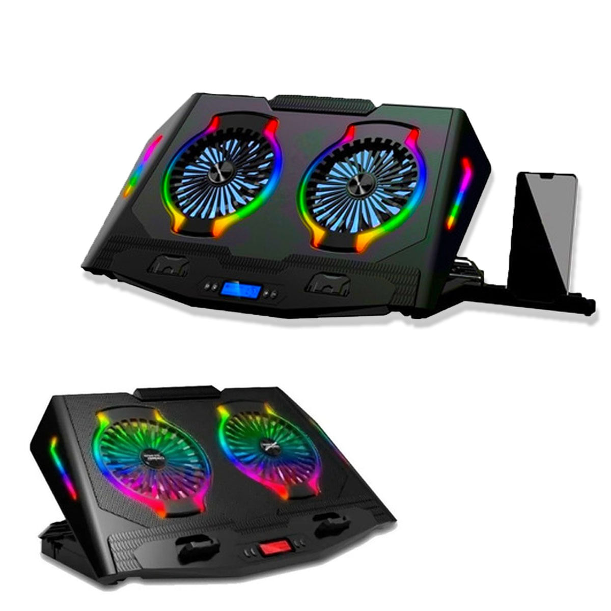 Cooler Para Laptop Gamer Rgb Cybercol Ha-n10 Hasta 17 Pulgadas