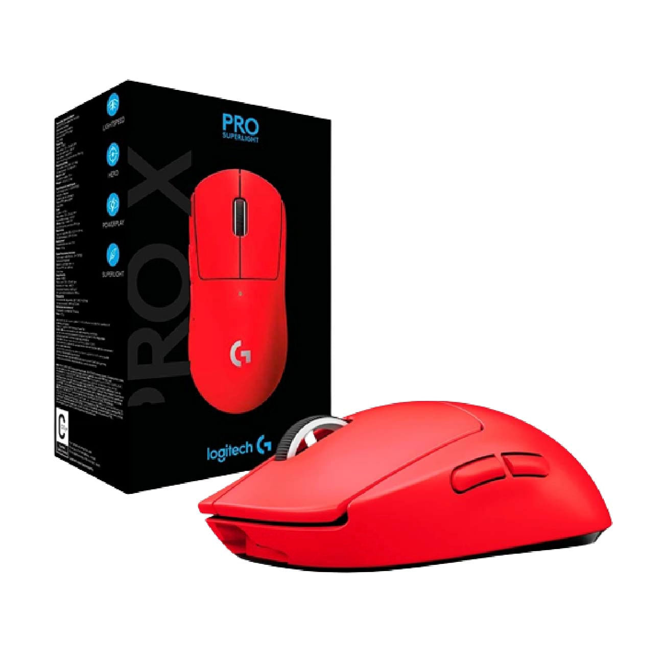 Mouse Gaming Logitech G PRO X Superlight Wireless Rojo