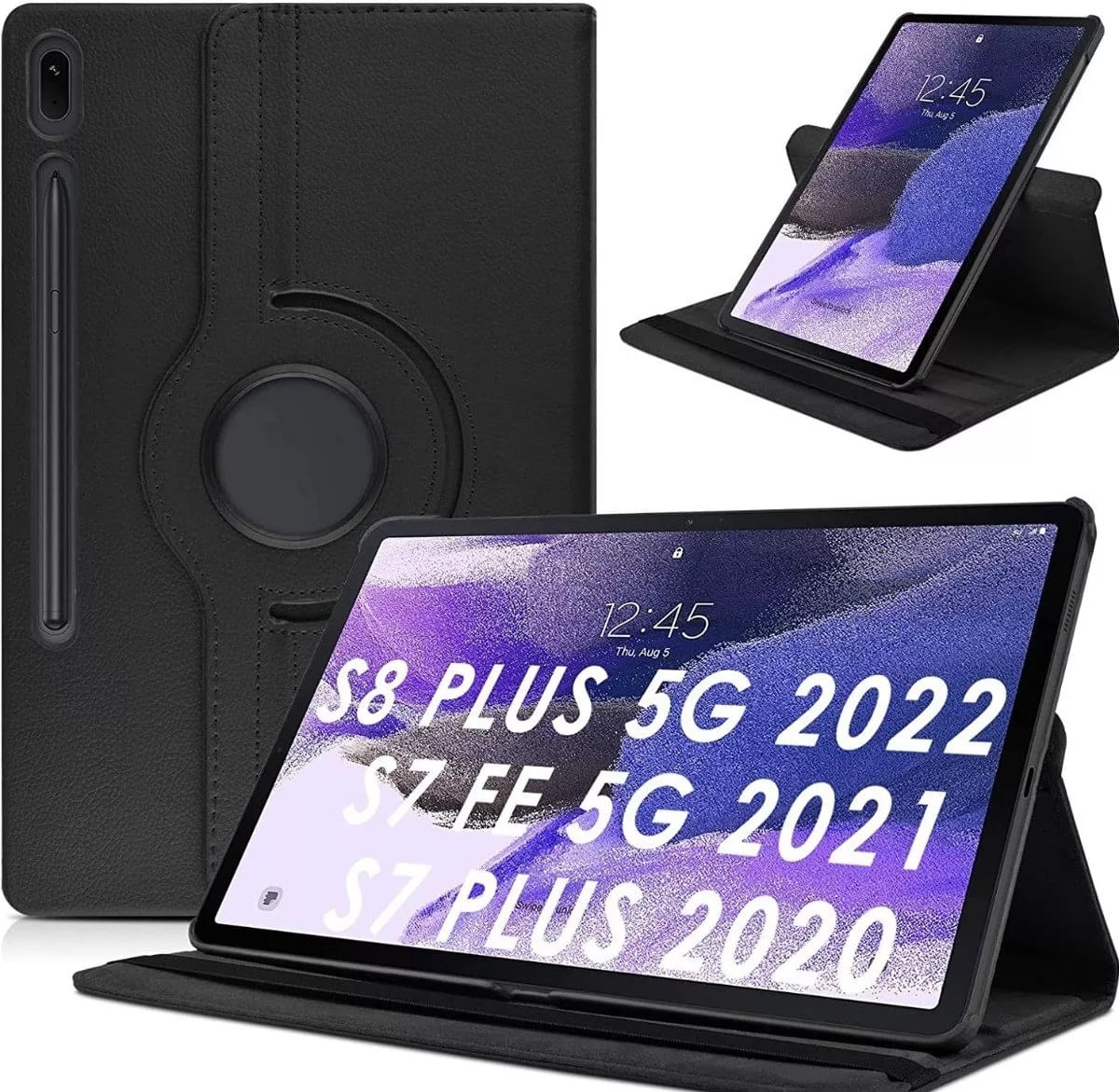 Funda Protector para Galaxy Tab S7 Fe S7 Plus S8 Plus 12.4 Soporte