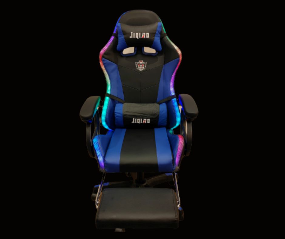 Silla Gamer Ergonómica con Luces RGB - Azul