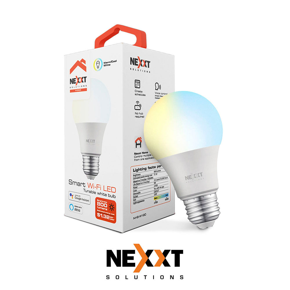 NexxtHome - Smart A19 CCT 220V Single Bulb