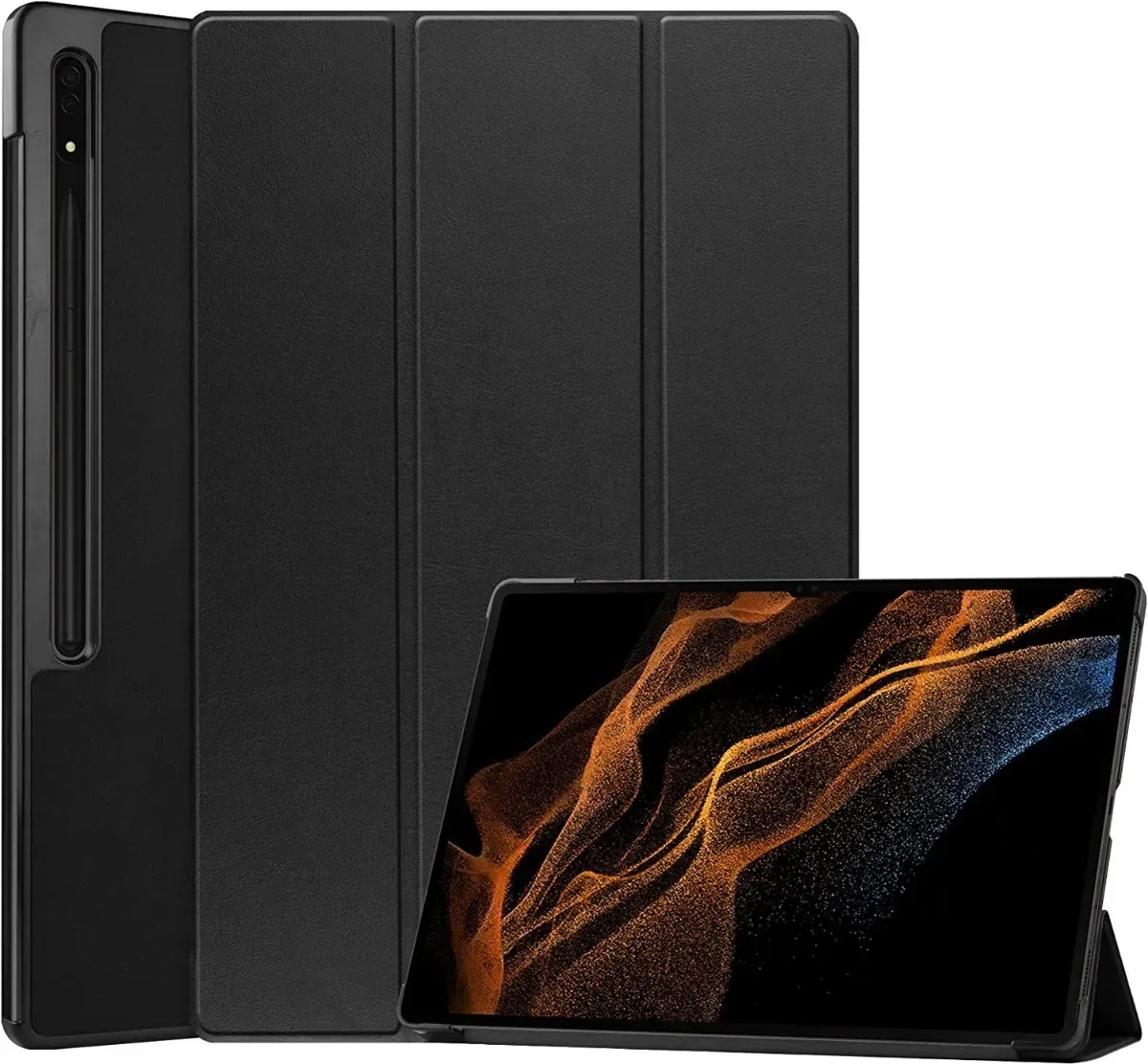 Funda Book Cover Para Tablet Samsung Tab S8 Ultra 14.6" SM-X900 Negro