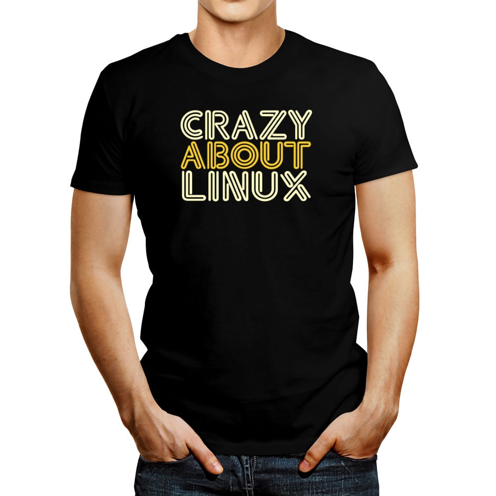 Polo de Hombre Idakoos Crazy About Linux