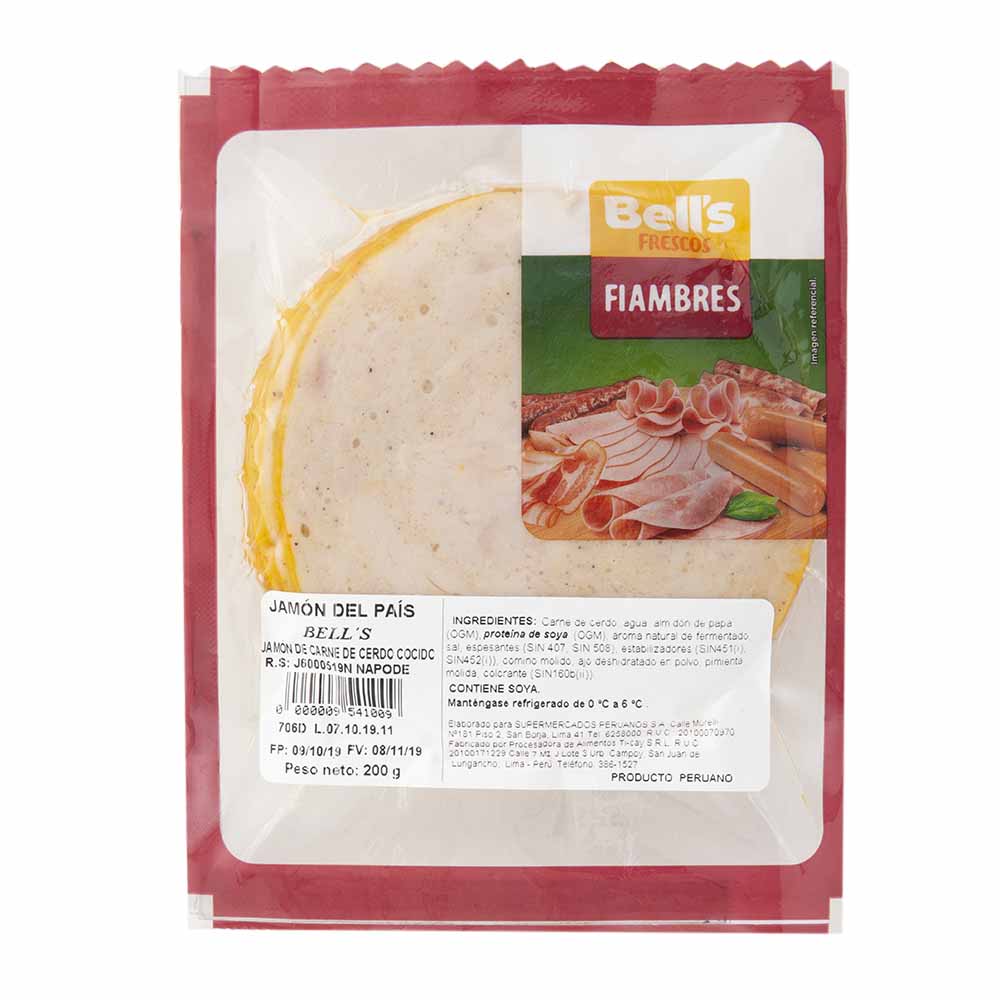 Jamón del País BELL'S Paquete 200g