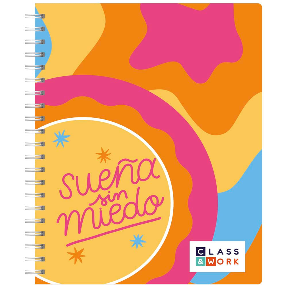 Cuaderno Anillado CLASS&WORK Tapa Dura Cuadriculado 160 Hojas 5 Divisones
