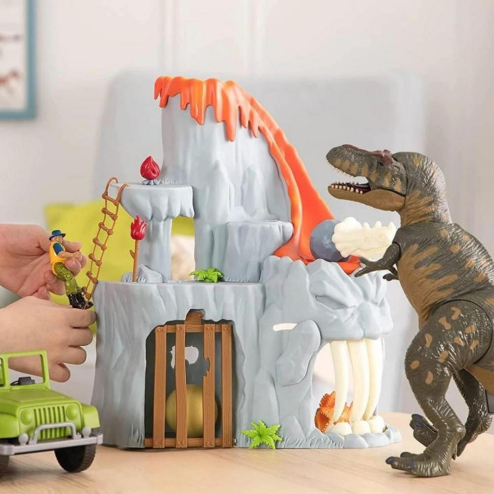Dinosaurio Set De Juego Terr T-Rex Con Luces Y Sonidos