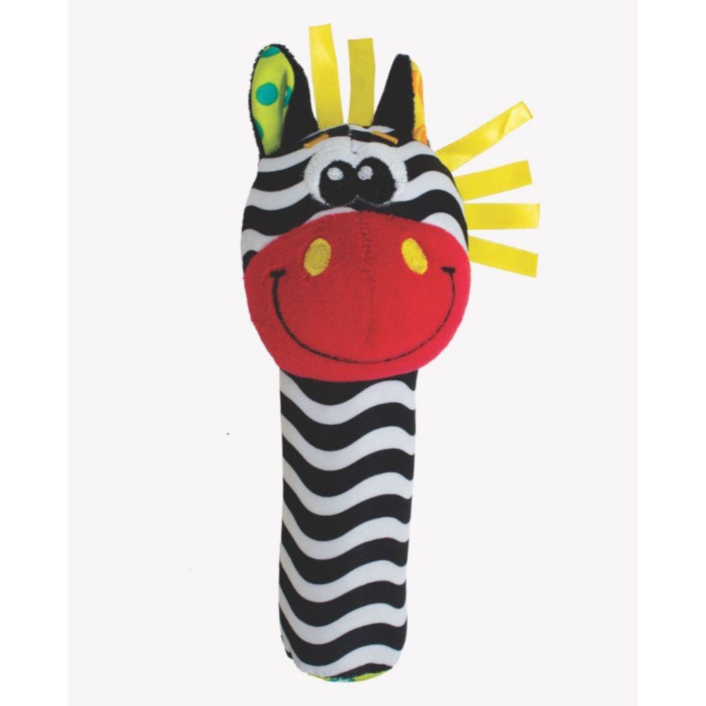 Juguete Para Bebe Playgro Squeaker De La Selva Zebra