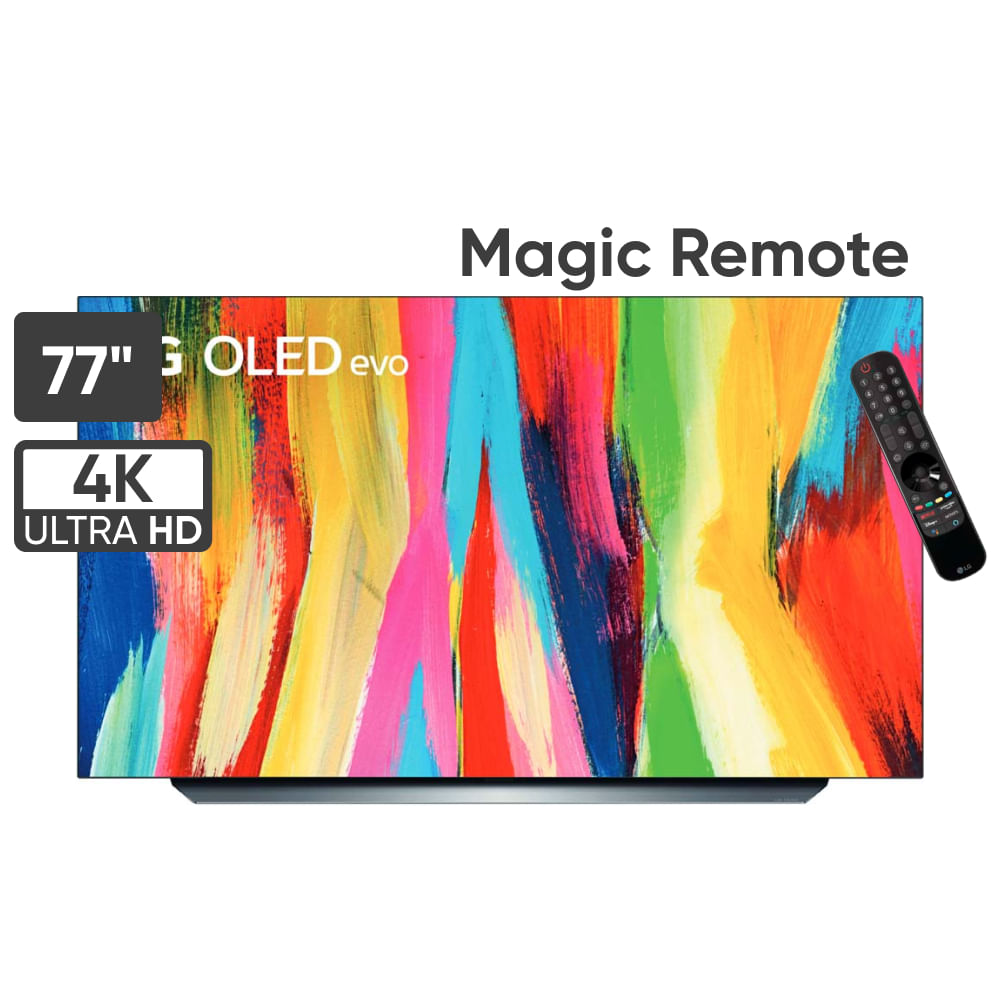Televisor LG OLED 77" UHD 4K ThinQ AI OLED77C2PSA (2022)