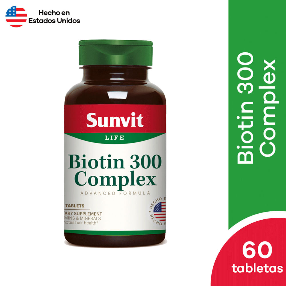 Sunvit Biotin 300 Complex Tabletas