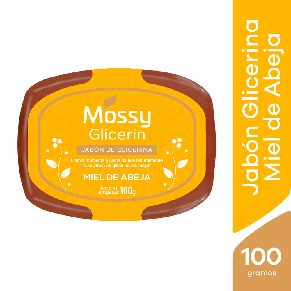Jabón Mossy Glicerina Miel de Abeja - Barra 100 GR