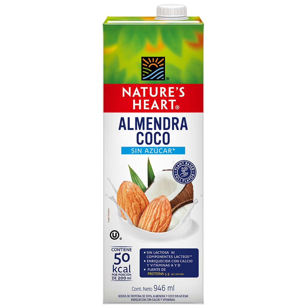 Bebida de Almendra NATURE'S HEART Almendra y Coco Caja 946ml