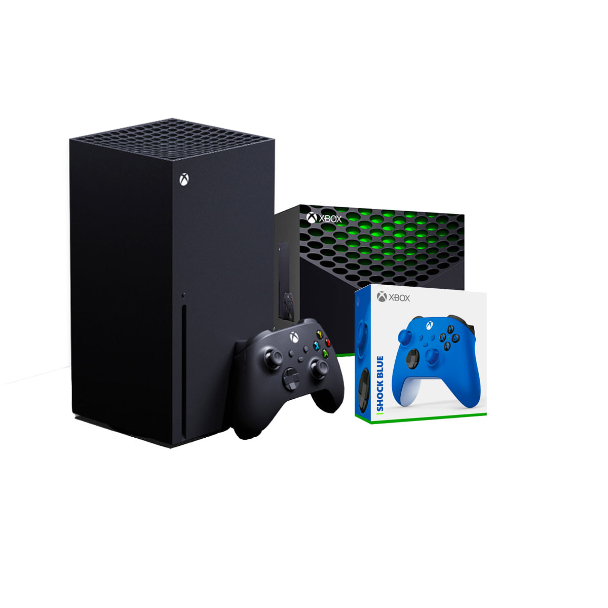 Consola Xbox Serie X Negro 1TB SSD 4K + Control Xbox Wireless - Azul