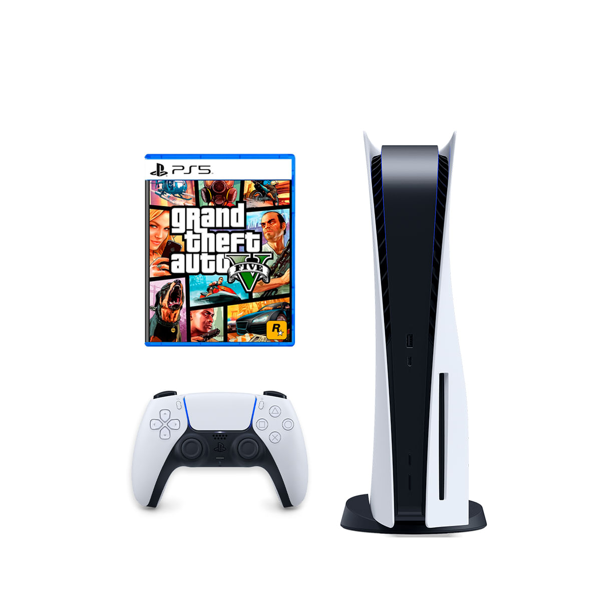 Consola PlayStation 5 Lector de discos + Grand Theft Auto V GTA