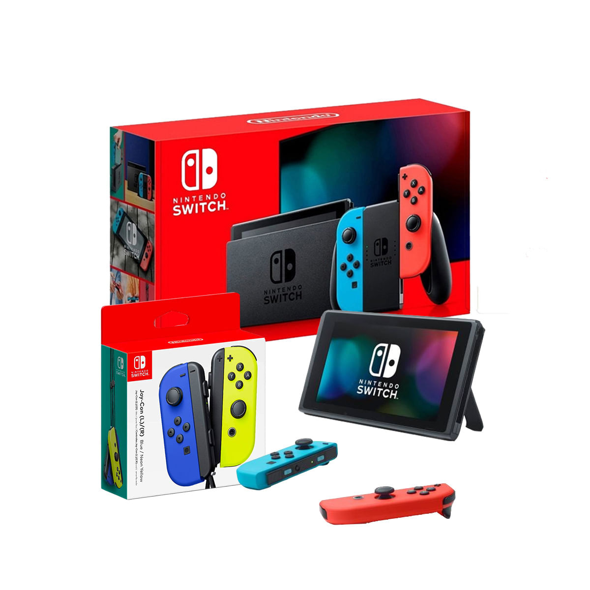 Consola Nintendo Switch 2019 + Joy Con Azul-Amarillo