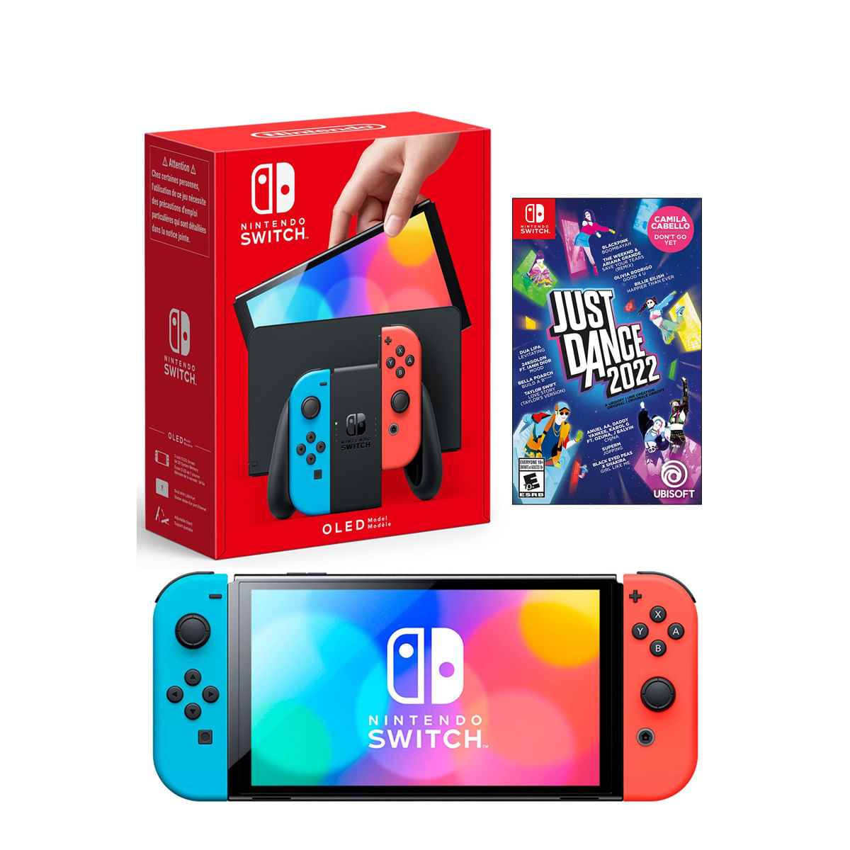 Consola Nintendo Switch Oled Neon + Just Dance 2022