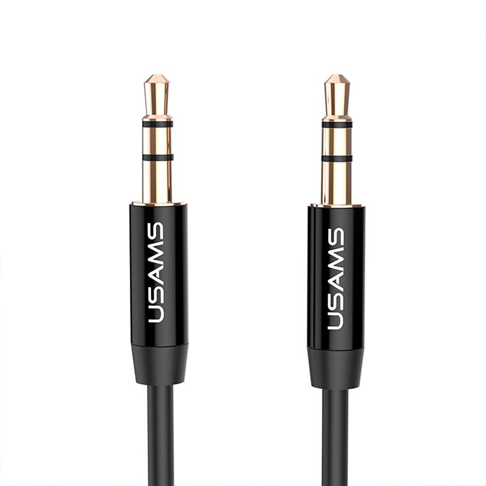 Cable Audio Auxiliar Usams YP-01 Negro