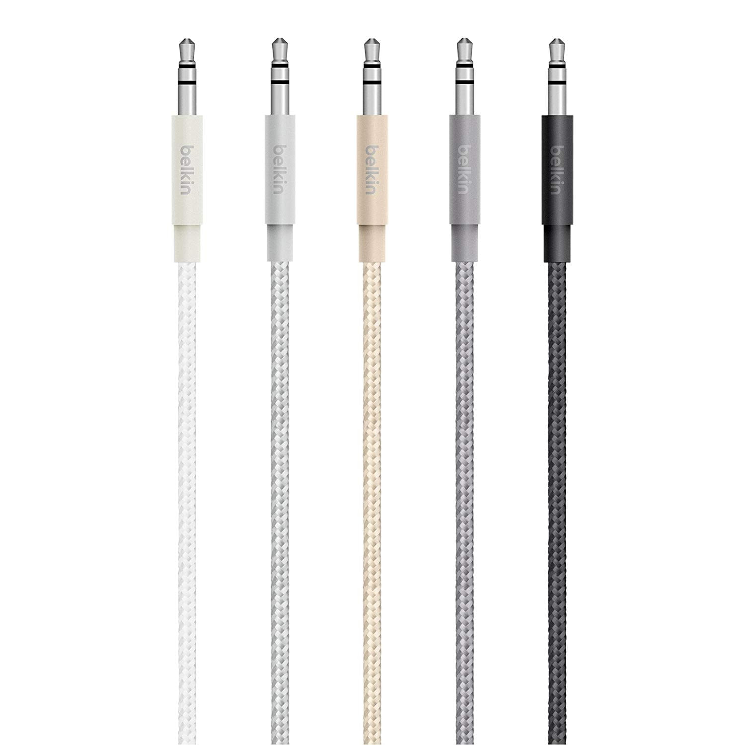 Cable Belkin auxiliar Mixit 3.5mm 1.2m iPhone y más Silver - AV10164BT04
