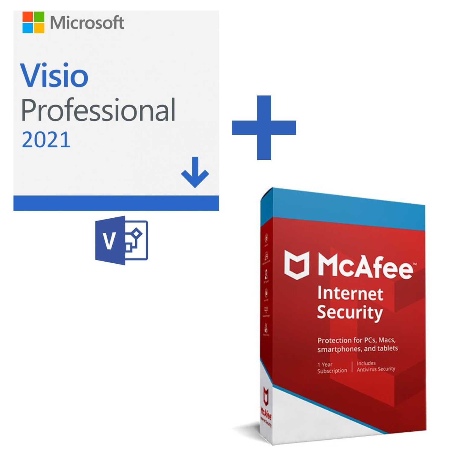 PROMO: Visio Professional 2021 + Mcafee Int Security 5PC (Digital)