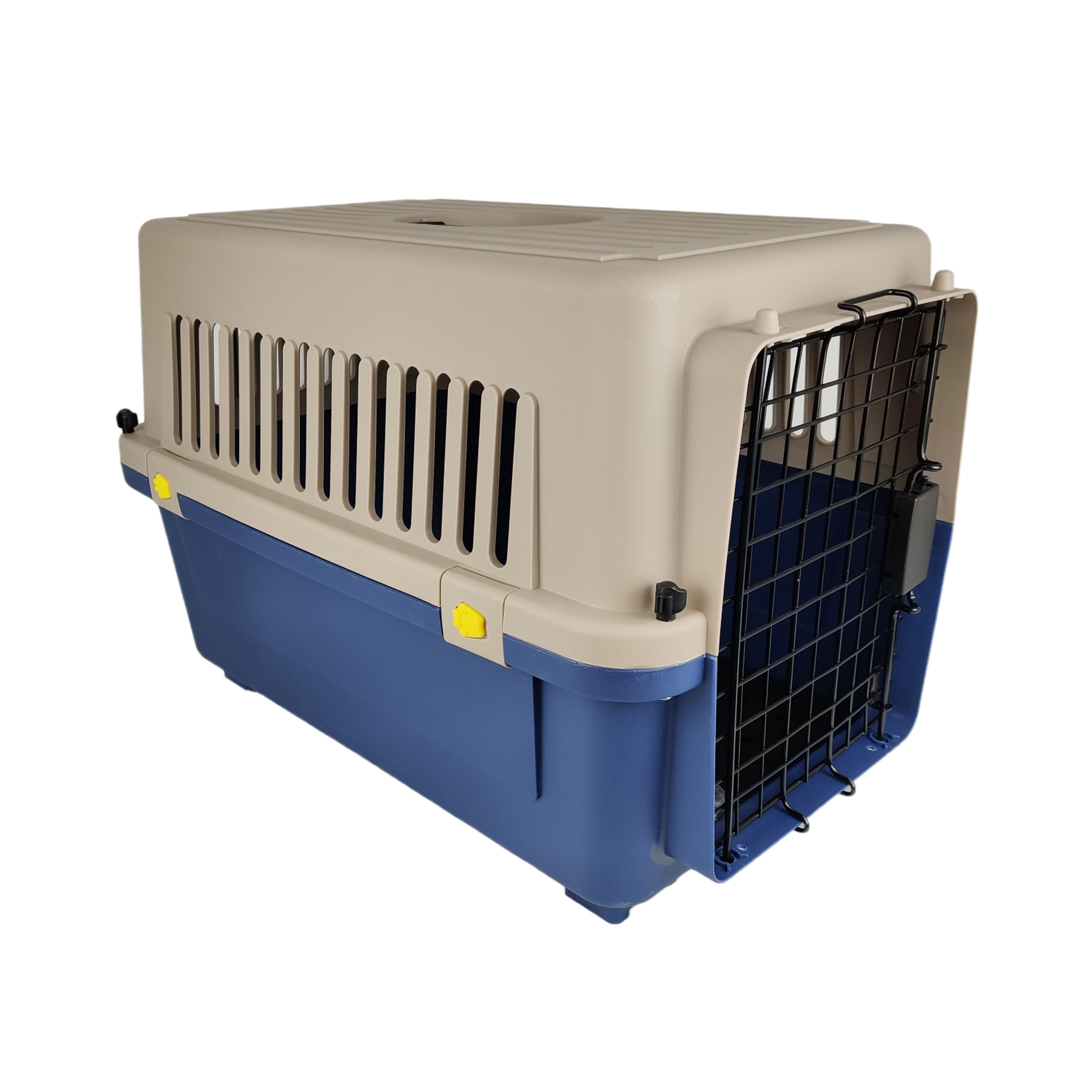 Kennel Canil Transportador de Mascotas L60 con Piso Impermeable- Azul
