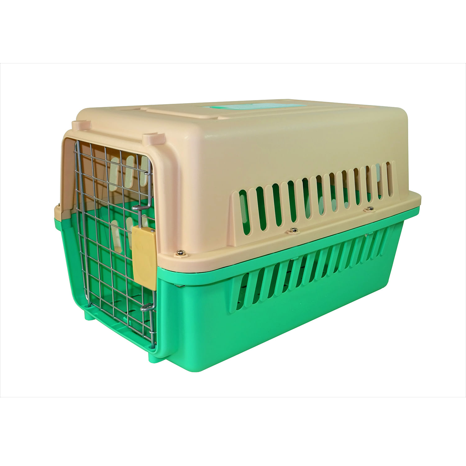 Transportador de Mascotas, Kennel, Canil Pequeño L57 - Piso Impermeable - Verde