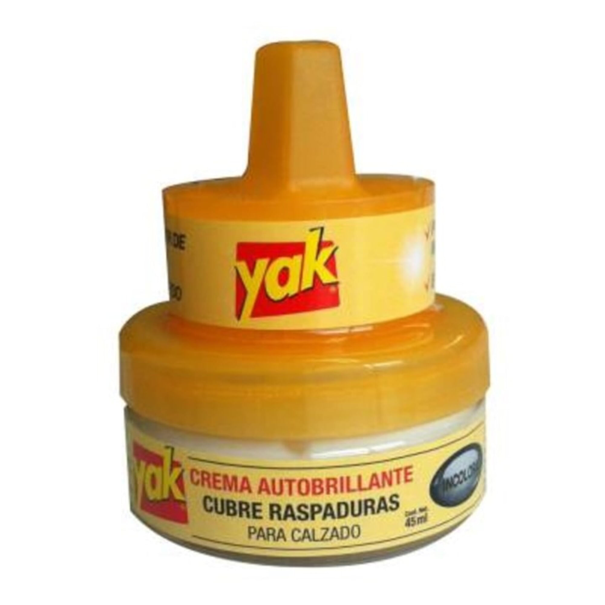 Crema para Calzado Autobrillante YAK Incolora Pote 45ml