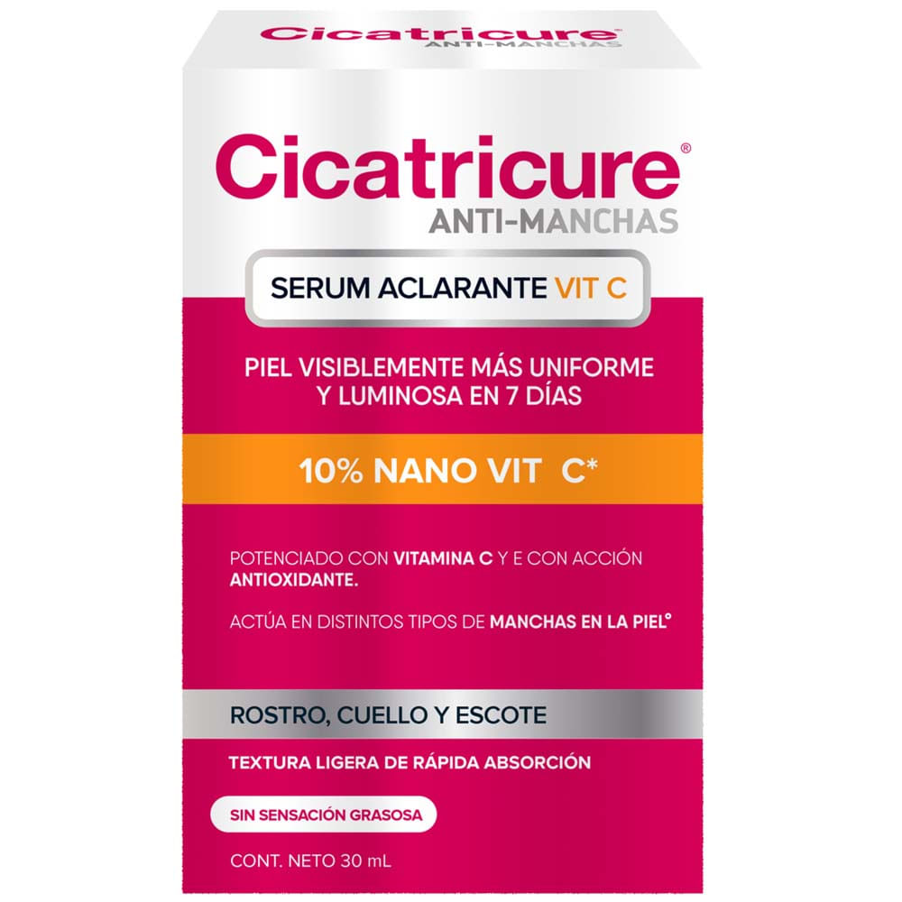 Sérum Aclarante CICATRICURE Anti-Manchas Vitamina C Frasco 30ml
