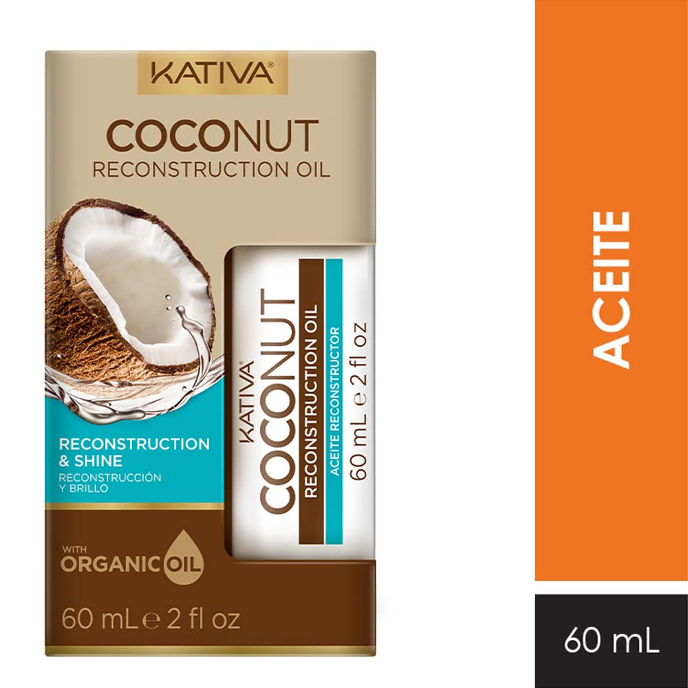 Aceite Reconstructor KATIVA Coconut Frasco 60ml