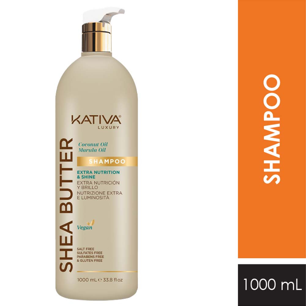 Shampoo KATIVA Shea Butter Coconut Marula Frasco 1L