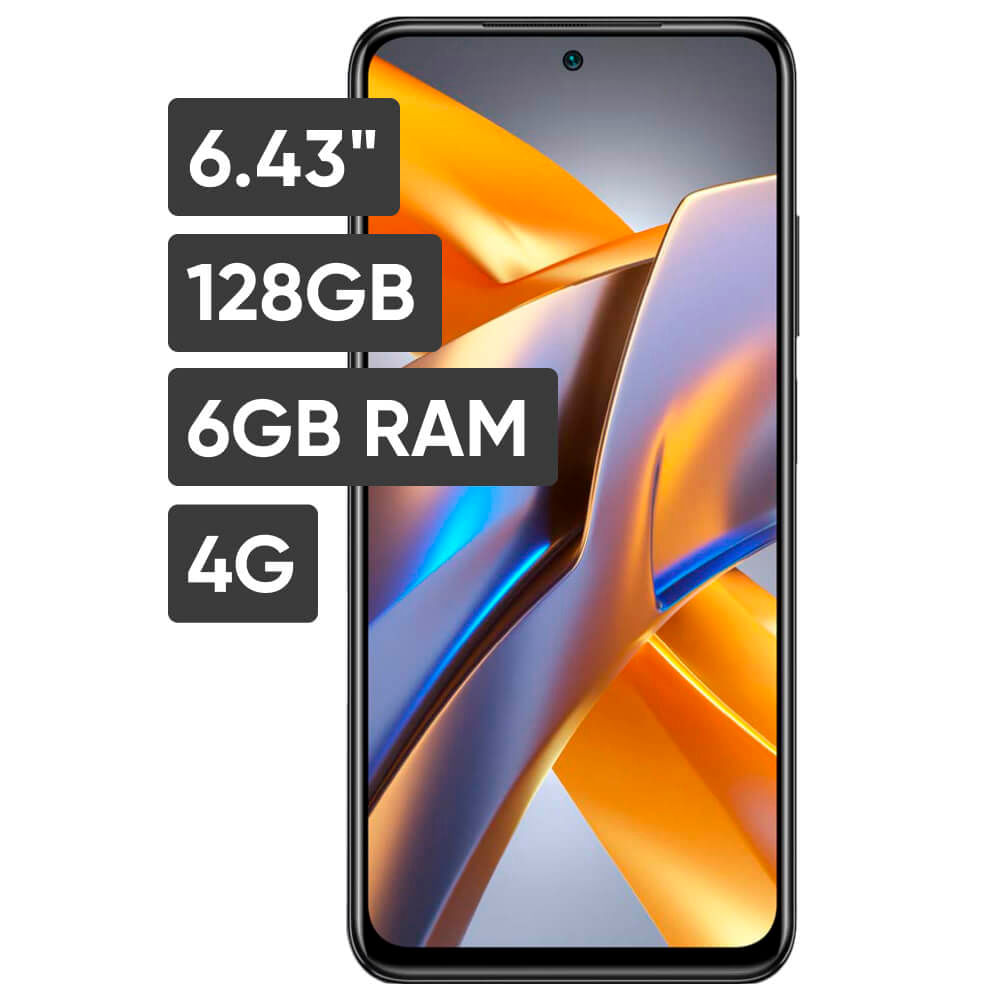 Smartphone XIAOMI POCO M5S 6.43" 6GB 128GB 64MP+8MP+2M+2MP Gris