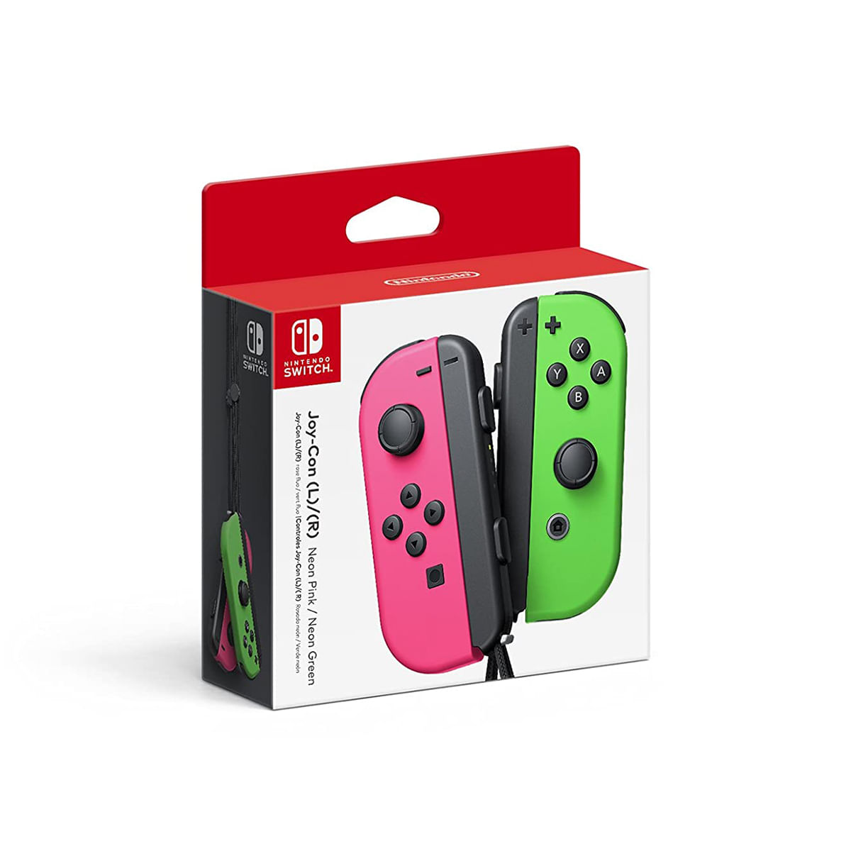 Controles Joy Con Neon Rosa & Verde Splatoon Series Nintendo Switch