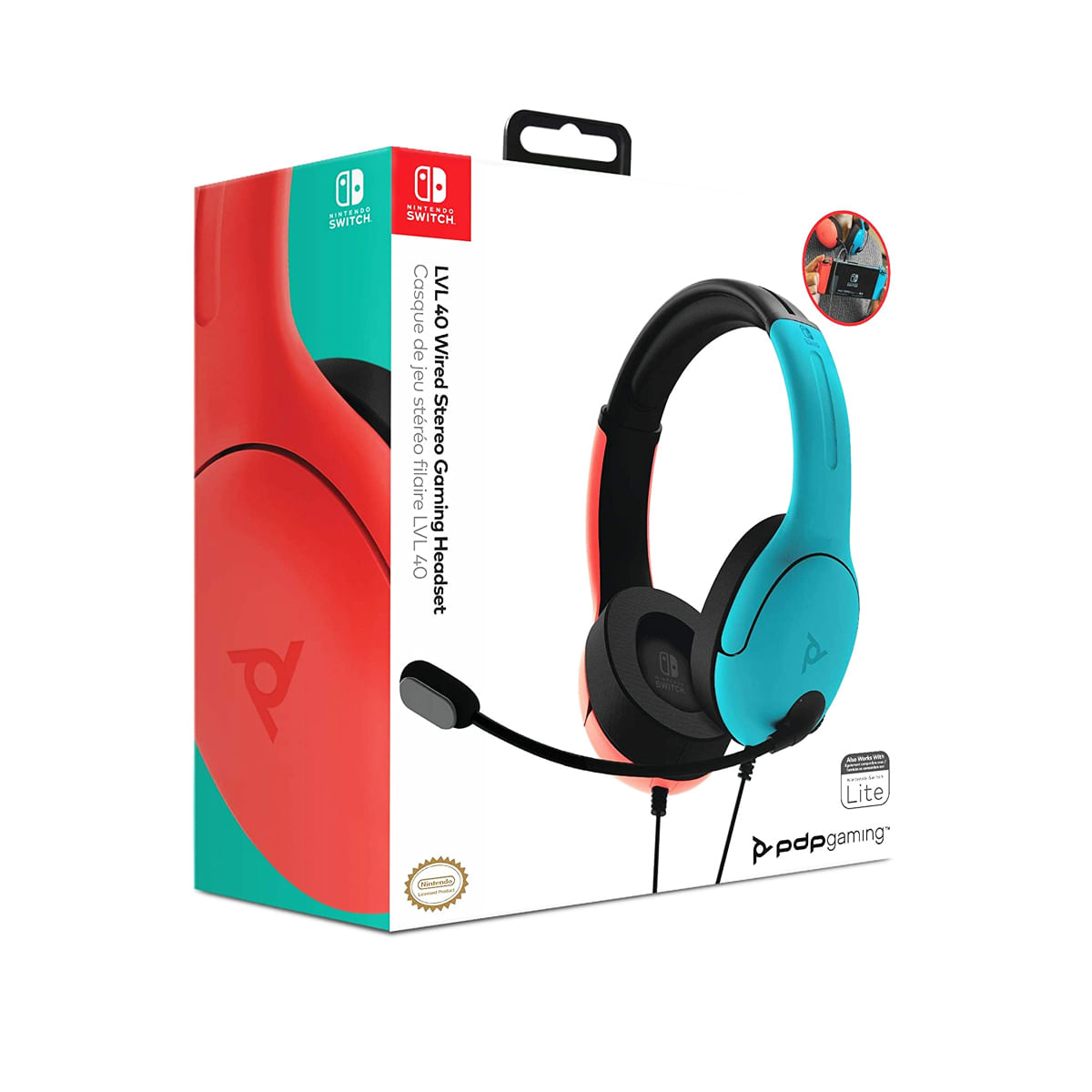 Audifonos Lvl40 Wired Stereo Gaming Headset Neon Nintendo Switch