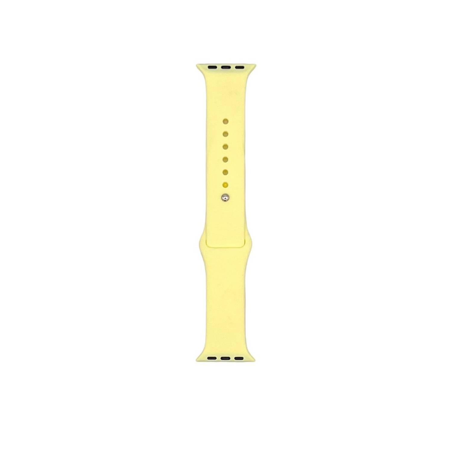 Correa de silicona compatible con Apple watch Amarillo 38/40/41 mm M/L