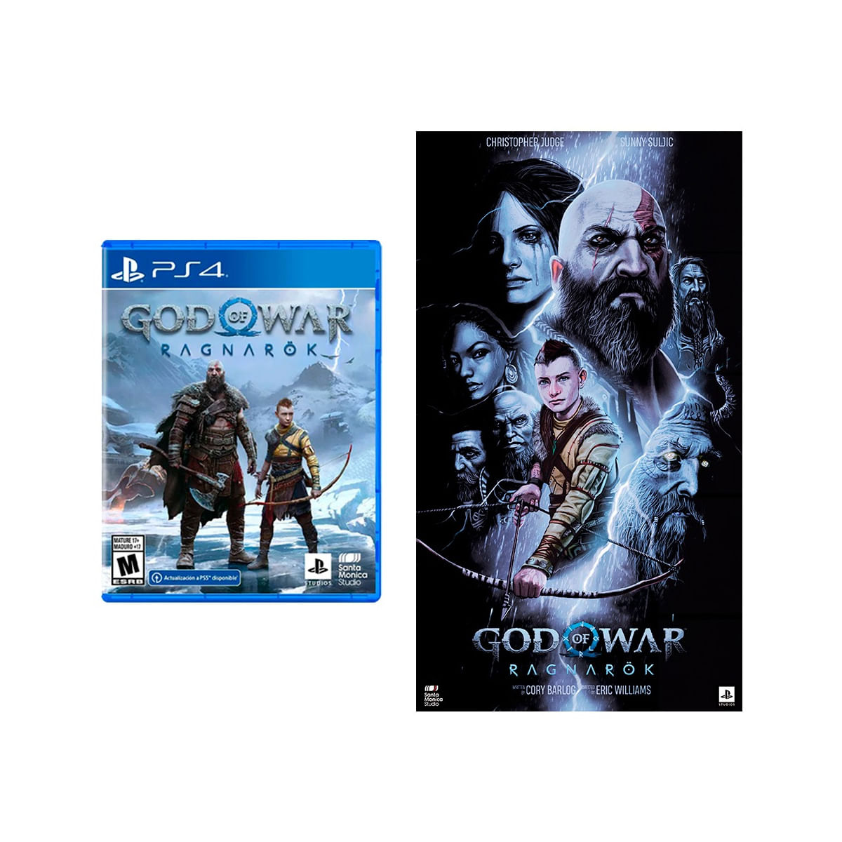 God of War Ragnarok Playstation 4 + Poster