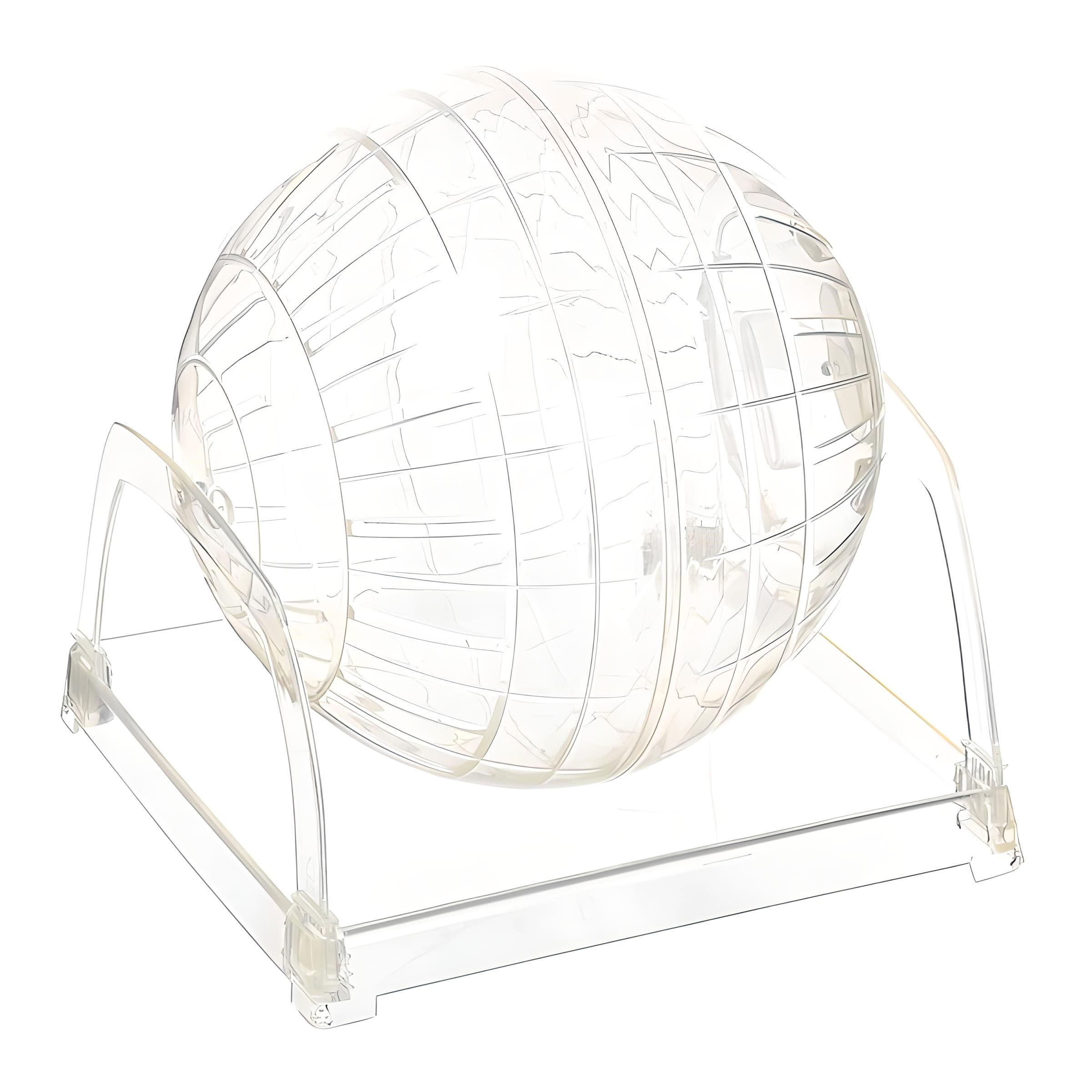 Bola Esfera De Ejercicio Para Hamster Con Parantes 17 cm Transparente - Living World