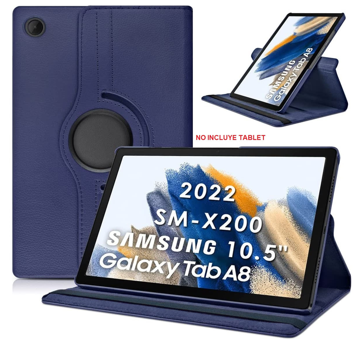 Funda Case Protector Giratoria 360° de Cuero para Samsung Galaxy Tab A8 10.5" SM-X200
