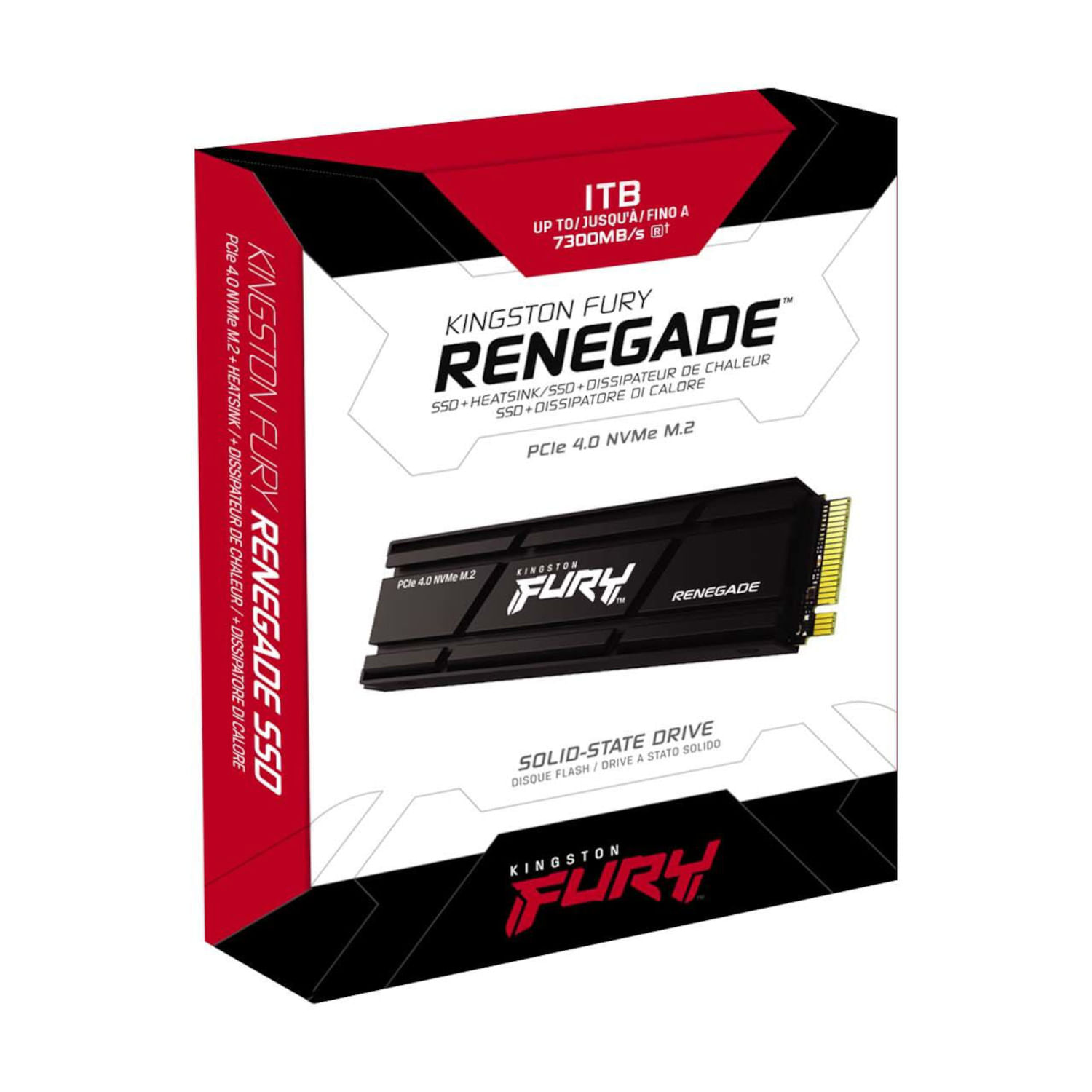 SD Kingston FURY Renegade 2TB Disipador PCIe 4.0 NVMe M.2 PS5 Ready