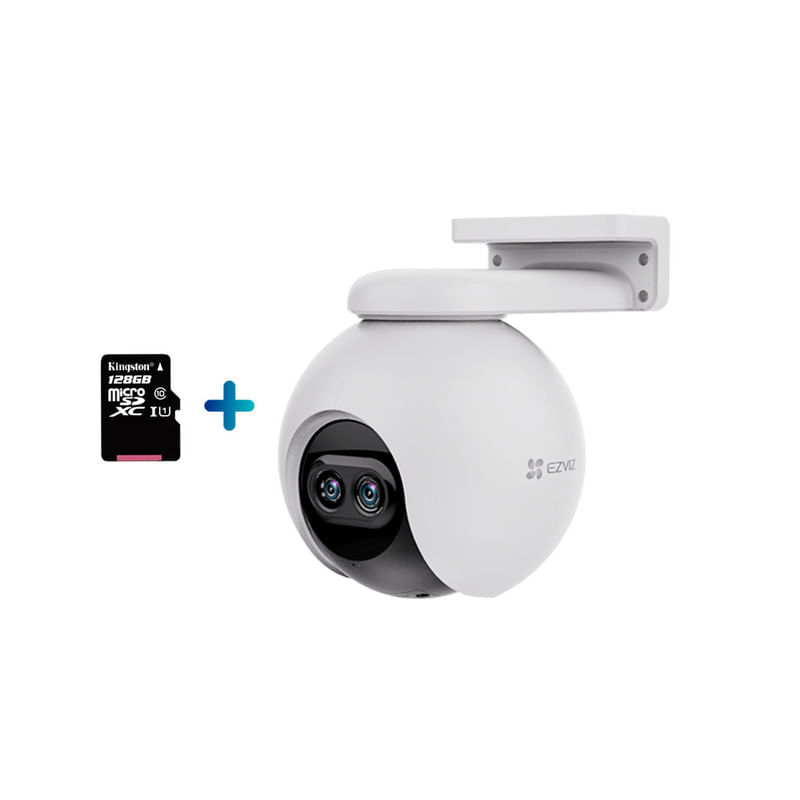 Cámara seguridad EZVIZ lente Inteligente C8PF 2MP Micro SD 128GB