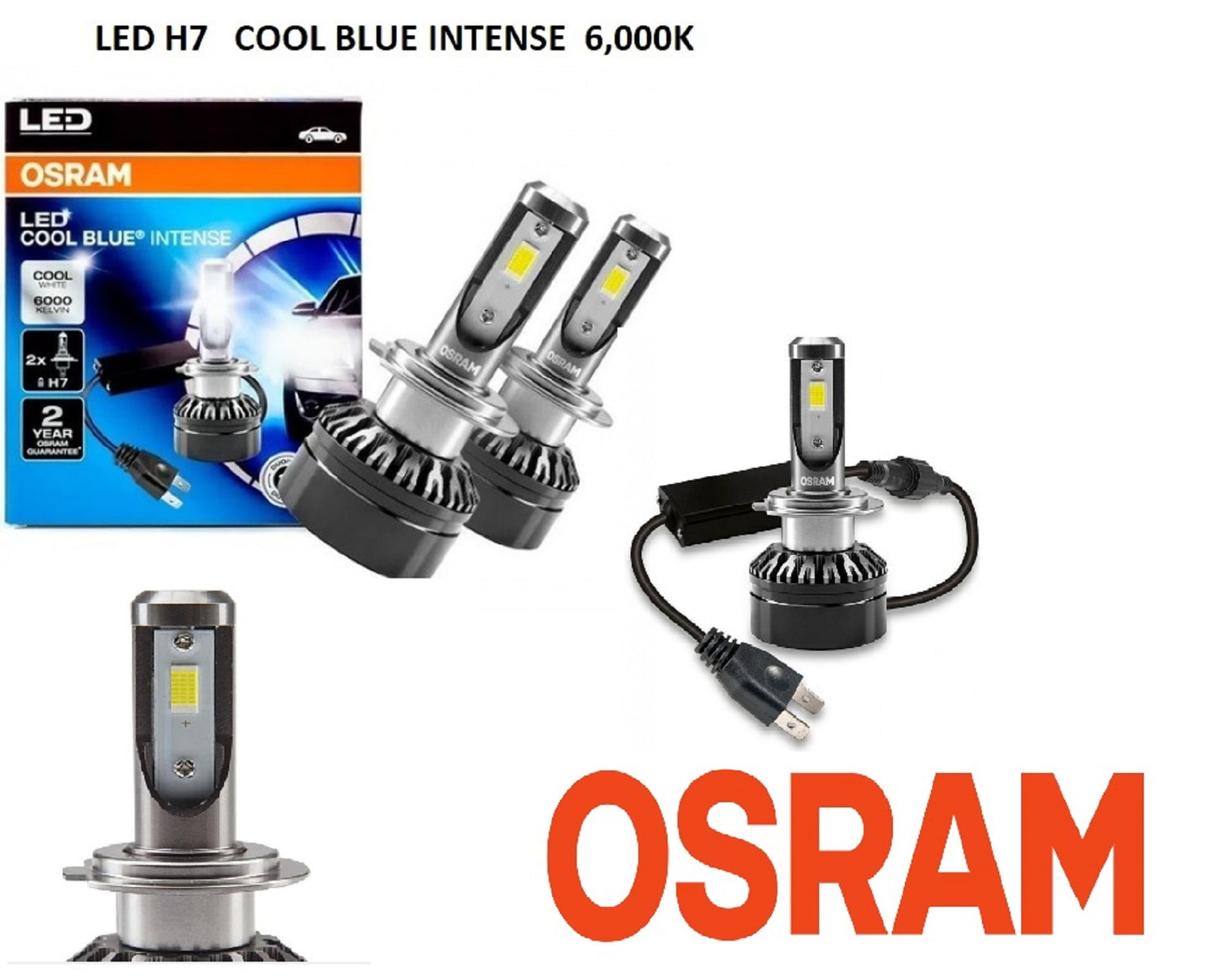 Foco H7 Led Osram Cool Blue Intense