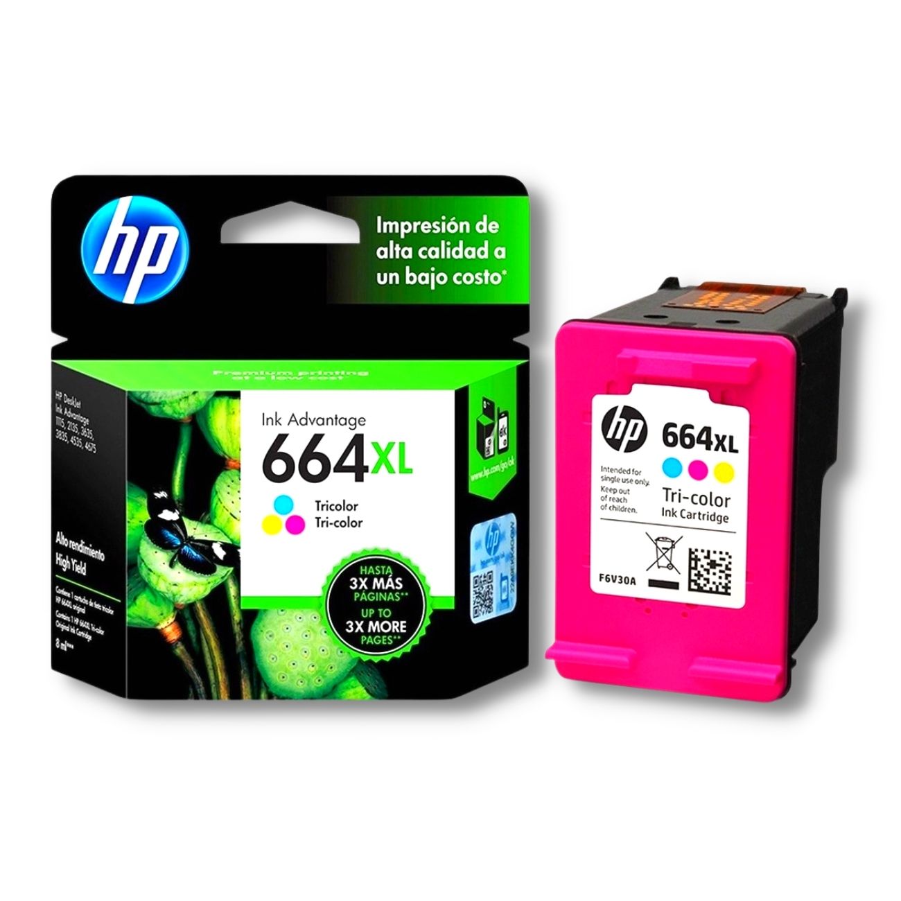 Cartucho de Tinta HP 60XL Tricolor (CC644WL)